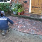 smooth pave block porch