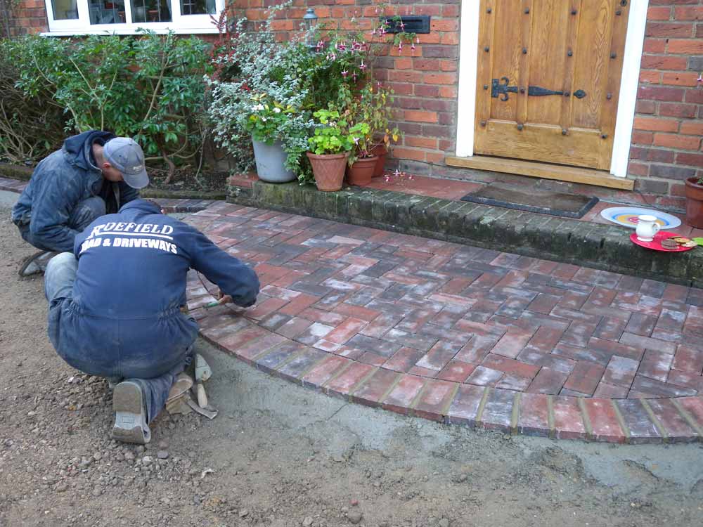 Block paving surface